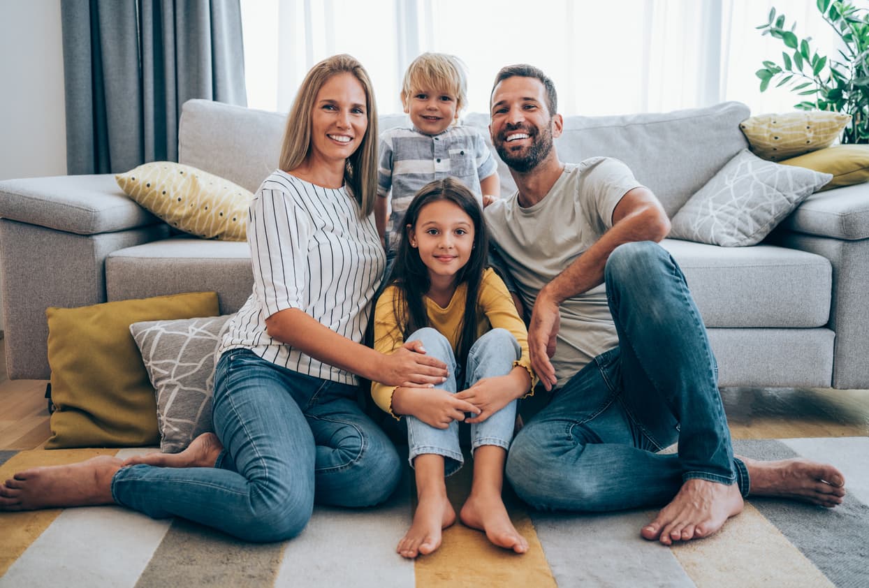 Family enjoying time together during therapeutic respite care