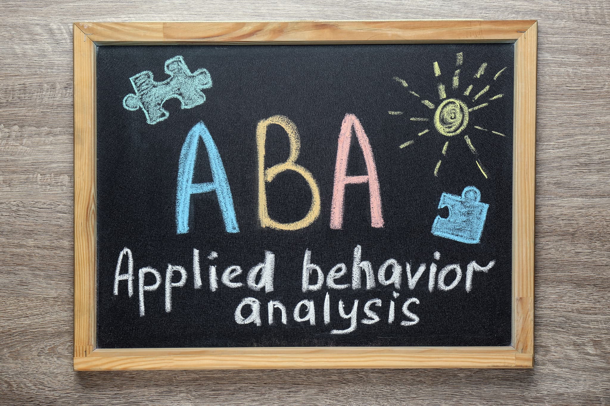 ABA therapy board illustration