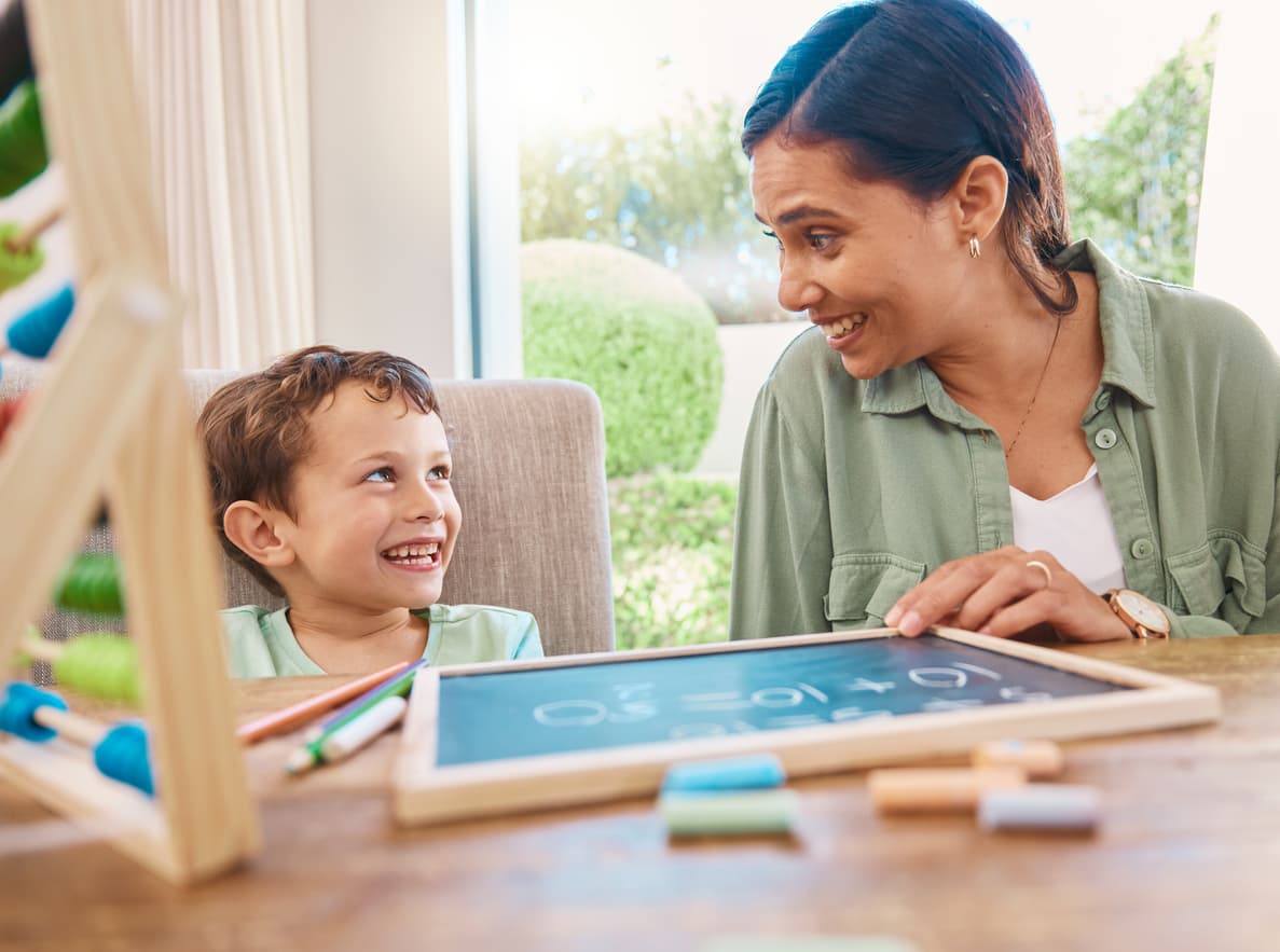 Happy family with autism therapy support